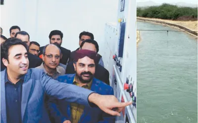 Bilawal Bhutto inaugurates Hub Canal project, Murad Shah promises better supply for Karachi and Hyderabad