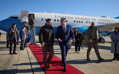 Zelensky lands in Washington for Peace Talks as Trump rules out "Crimea Reversal"